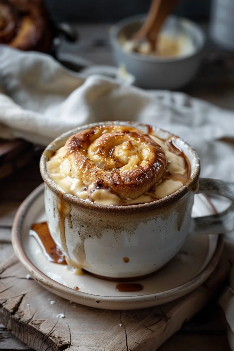 Healthy Cinnamon Roll Mug Cake | 1-Minute Breakfast | Easy 1 image 1784388230867