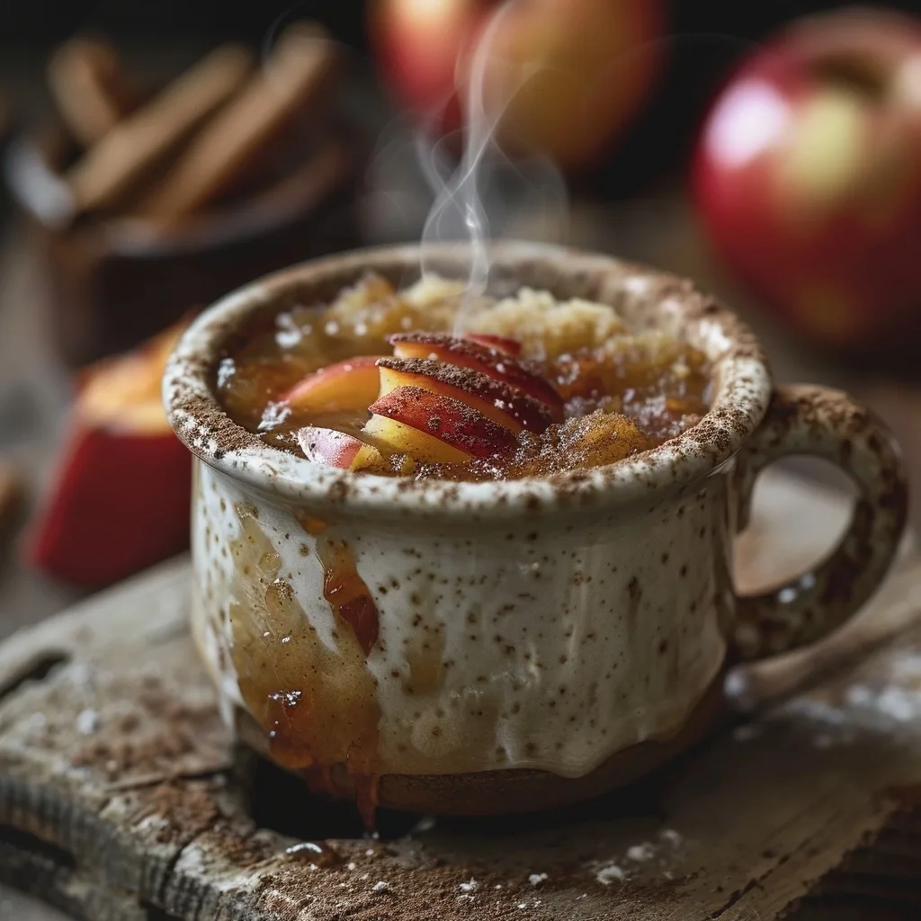 Healthy Apple Cinnamon Mug Cake | August Dessert | 1-Minute 4 Healthy Apple Cinnamon Mug Cake | August Dessert | 1-Minute