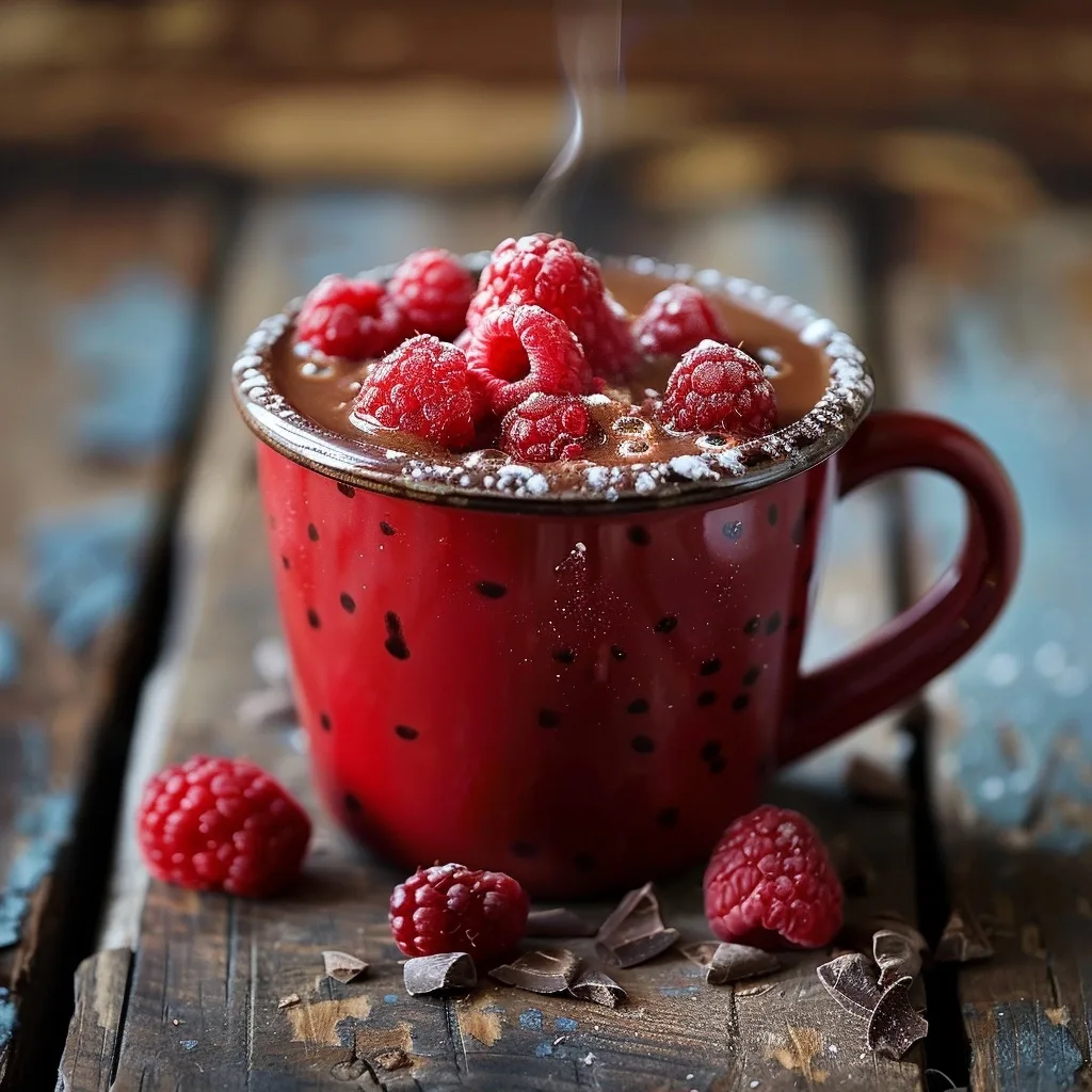 Healthy Raspberry Chocolate Mug | Healthy Indulgence | 1-Minute 5 Healthy Raspberry Chocolate Mug | Healthy Indulgence | 1-Minute