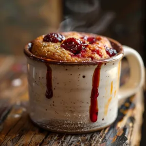 Healthy PB and J Mug Cake | Nostalgic Healthy Snack | 1-Minute