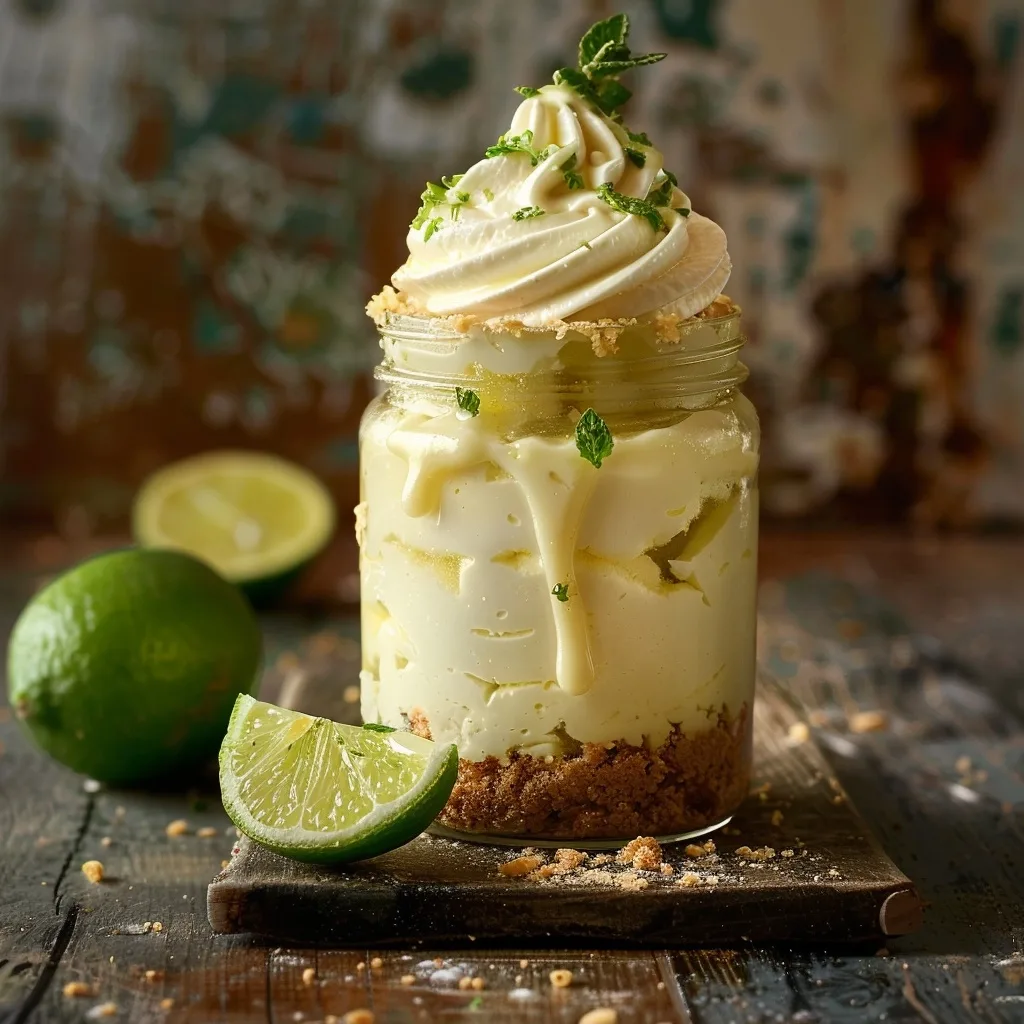 No-Bake Single-Serving Key Lime Pie in a Jar