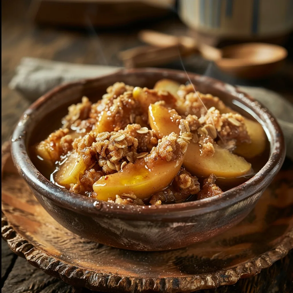 Healthy Single-Serving Apple Cinnamon Crisp