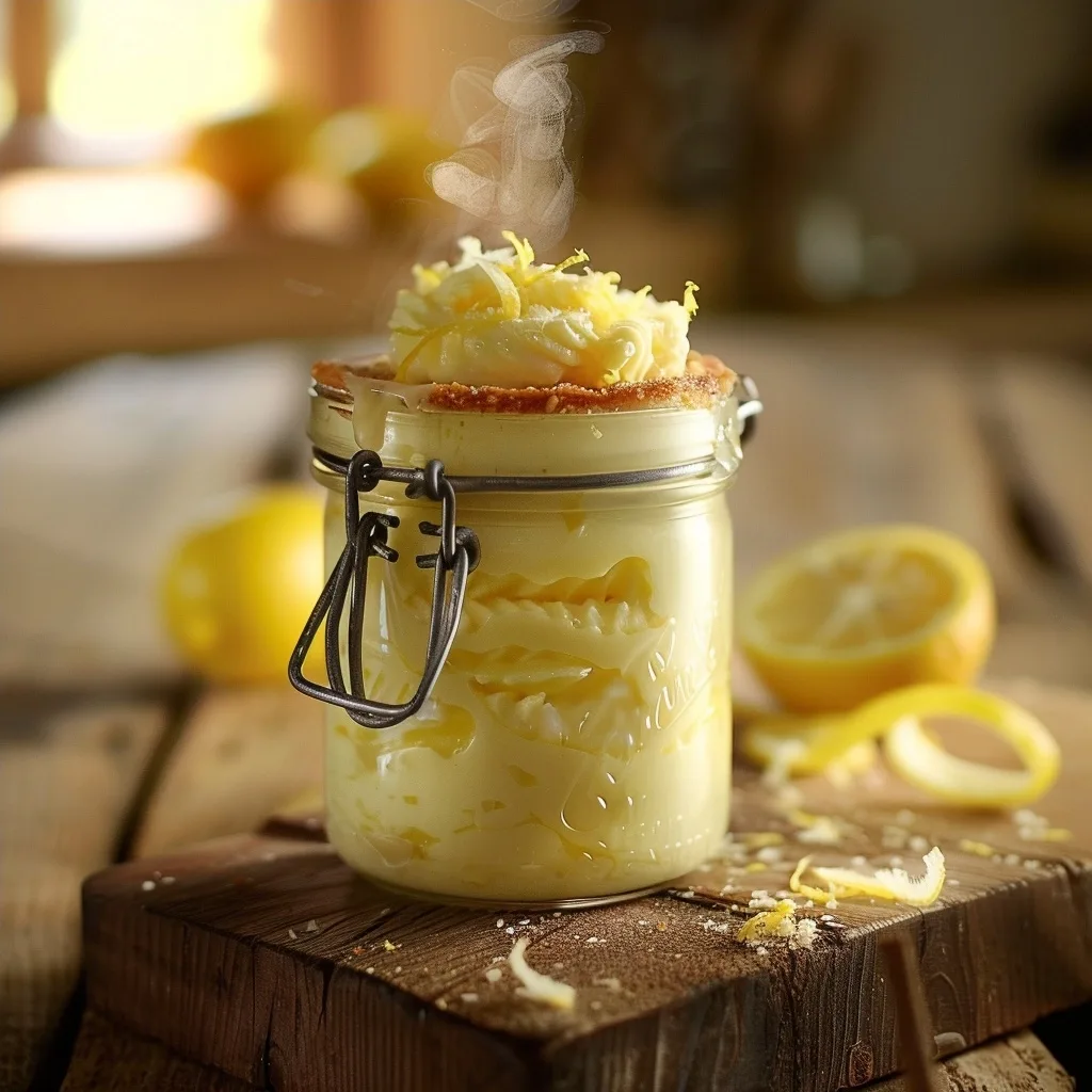 Single-Serving No-Bake Lemon Cheesecake in a Jar