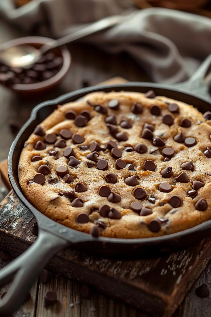 Healthy Single-Serving Chocolate Chip Cookie Skillet 1 image 1784738196116