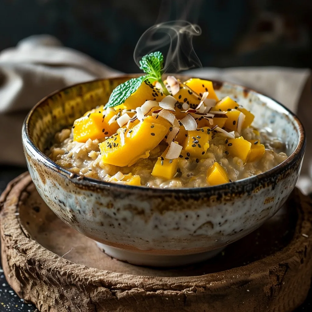 Single-Serving Mango Coconut Overnight Oats
