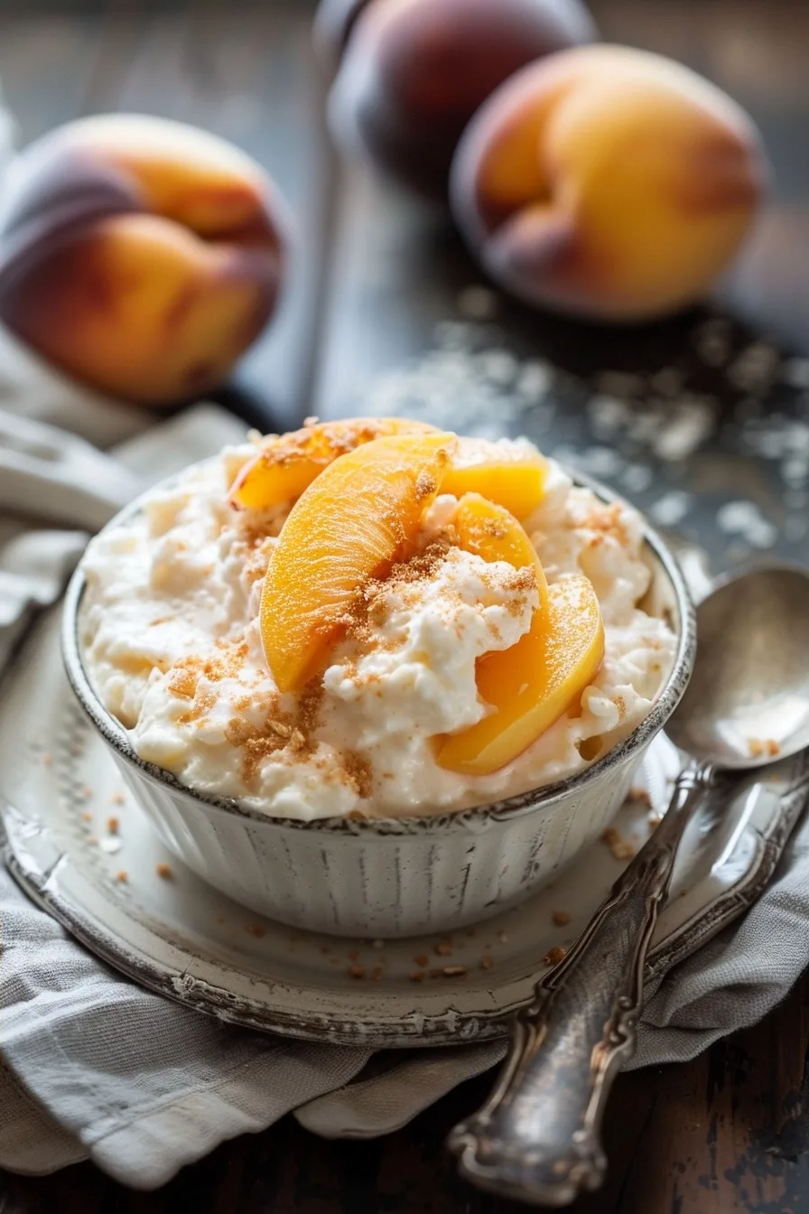 Healthy Single Serve Peach Fluff Pudding Cup 1 image 1784827936992