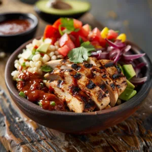 High Protein Chipotle Chicken Bowl (Meal Prep & Low Calorie)