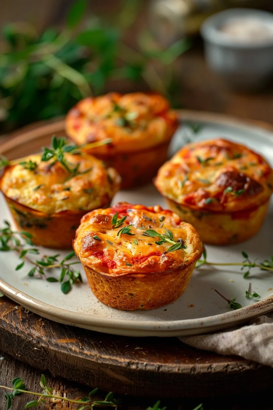 Healthy Pizza Muffins for Kids Lunchbox (Gluten Free Option) 1 image 1785087367212