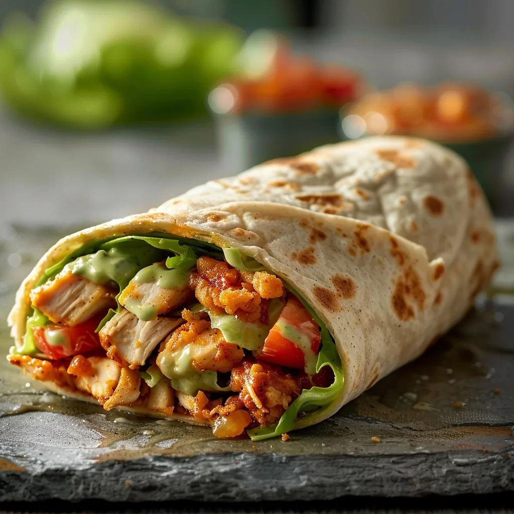 Crispy Chicken Ranch Snack Wrap (Quick High Protein Lunch)