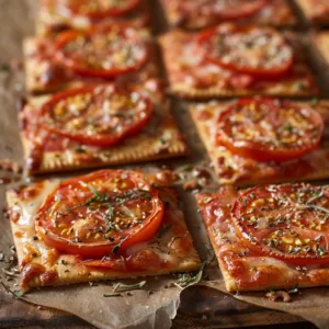 Nut-Free DIY Pizza Crackers Lunchbox Idea (Cold Lunch)