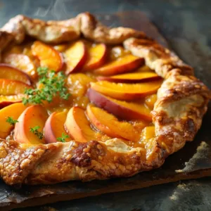 Single Portion Fresh Peach Galette (Quick 5-Minute Crust)